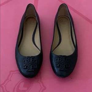 Tory Burch Black Flats